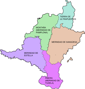 Merindades de Navarra (1234-1407) División del Reino de Navarra en merindades, establecida en el siglo XIII bajo el reinado de Teobaldo II.