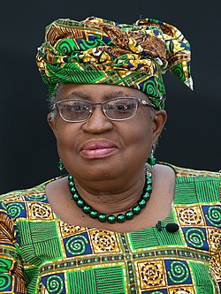 Ngozi Okonjo-Iweala takes over as new WTO Director-General, 1 March 2021 (50993534756) (cropped).jpg