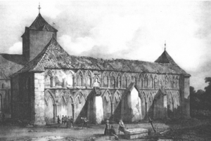 Nidarosdomen west front 1839.png