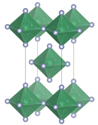 Cellule élémentaire de tétrafluorure d'étain