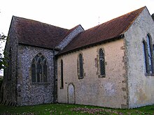 Flint and stone are the main building materials. North Stoke Church 2.JPG