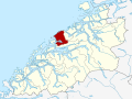 Kart over Fræna Tidligere norsk kommune