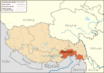 موقعیت نینگچی منطقه خودمختار تبت