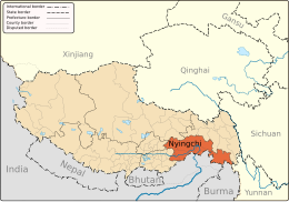 Prefettura di Nyingchi – Mappa