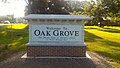 Oak Grove Welcome Sign
