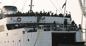 YPA personeel op schip