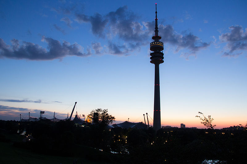 File:Olympiaturm Sunset.jpg