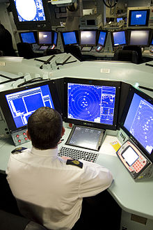 The Action Information Centre aboard HMS Daring, 2009 Operations Room HMS Daring MOD 45149880.jpg