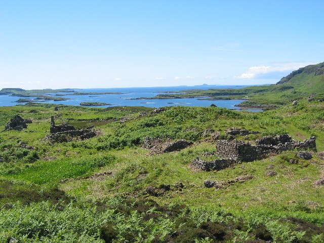 Ormaig was once the principal settlement on the Isle of Ulva near Mull. It had been inhabited since prehistoric times, until it was cleared by Francis