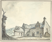 Owen Glyndwr's Prison, Carrog in 1794. Owen Glyndwr's Prison.png