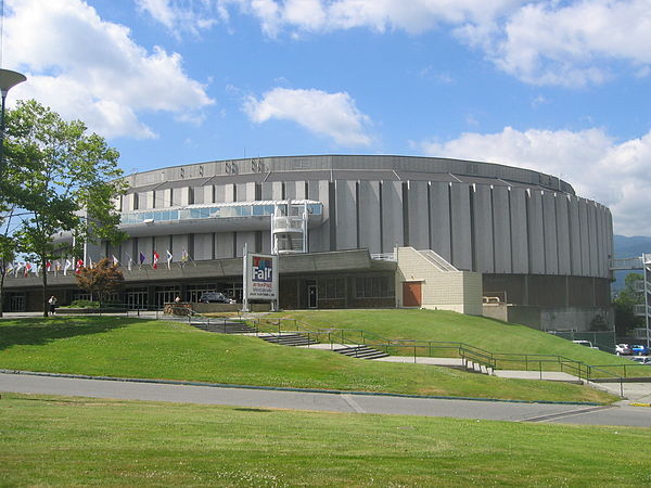 Pacific Coliseum is one of several permanent structures located at the grounds of the PNE.