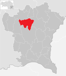 Poloha obce Paldau v okrese Südoststeiermark (klikacia mapa)