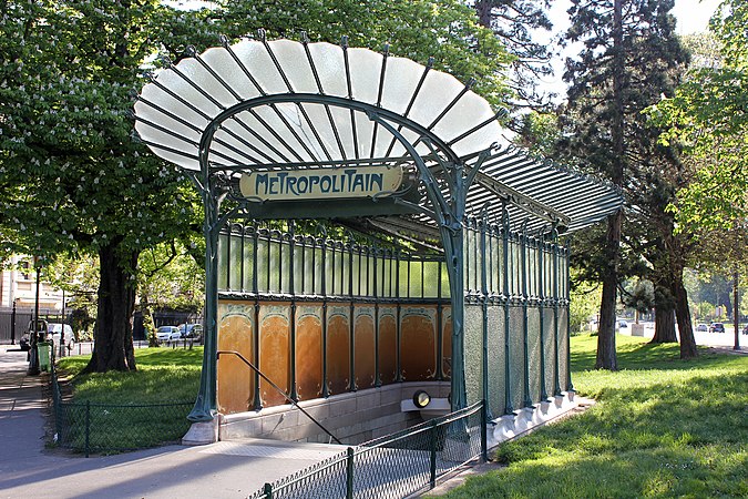 The Porte Dauphine Métro Station (Paris), by Hector Guimard, 1900[203]
