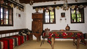 Petrova homestead - Maramureș region. Interior design. Baia Mare Ethnography and Folk Art Museum.tiff