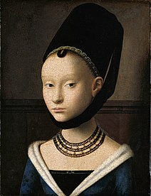 Petrus Christus : Portrait d'une jeune fille.