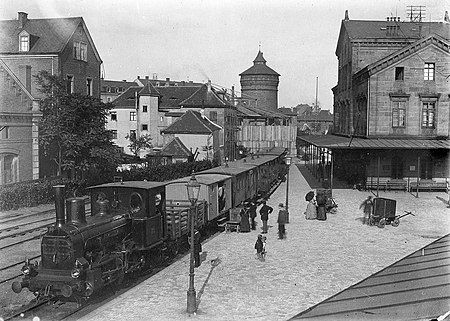 Photo Nürnberg Ludwigsbahnhof 1870