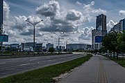 English: Pieramožcaŭ avenue. Minsk, Belarus Беларуская: Праспект Пераможцаў. Мінск, Беларусь Русский: Проспект Победителей. Минск, Беларусь