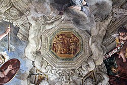 Pietro da cortona, Triumful Providenței divine, 1632-39, Cumpătarea lui Scipio și a unicornului 02.JPG
