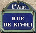 * Nomination: Street sign of Rivoli Street in Paris, France. --Chabe01 08:27, 11 May 2023 (UTC) * * Review needed