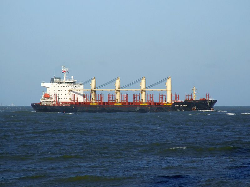 File:Port Victoria - IMO 9262637 - Callsign V7NZ3 approaching Port of Rotterdam, Holland 14-Jan-2007 photo-1.jpg