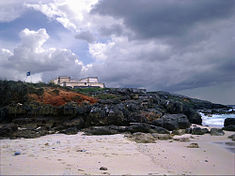 View of the fort from the beach Porto Covo March 2011-4a-v2.jpg