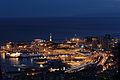 Panorama del porto di Genova con la Lanterna