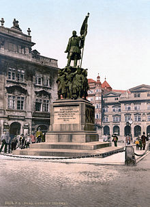 Radetzkys staty i Prag.
