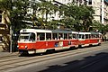 Čeština: Tramvaj Tatra T3M v Praze na Ječné ulici English: Tatra T3M in Prague, Ječná Street