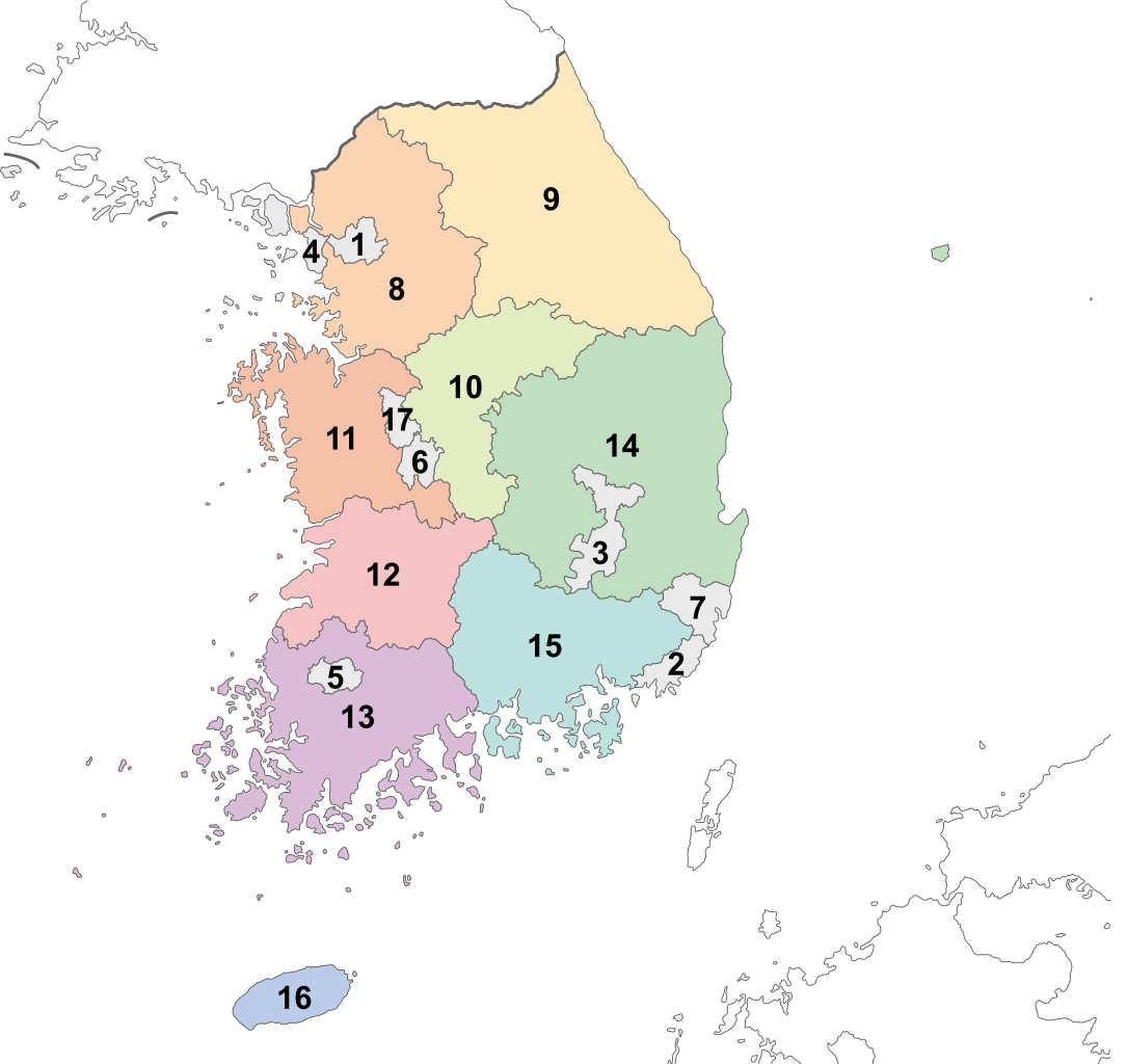 File:Provinces of South Korea.svg - Wikimedia Commons
