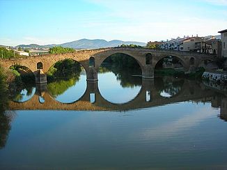 Old bridge over the Arga at Puente la Reina