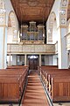 Blick zur Silbermann-Orgel der Georgenkirche zu Rötha