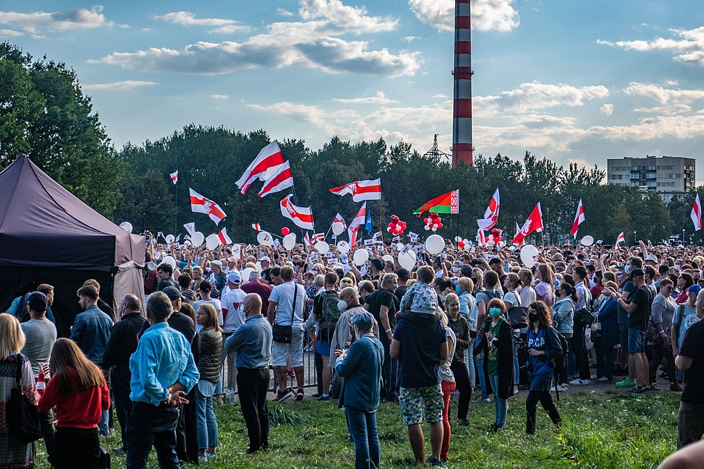 Митинг в поддержку Светланы Тихановской в Минске