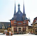 Ayuntamiento de estructura de madera de Wernigerode
