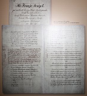 Croatian–Hungarian Settlement 1868 document governing Croatias political status in Hungary