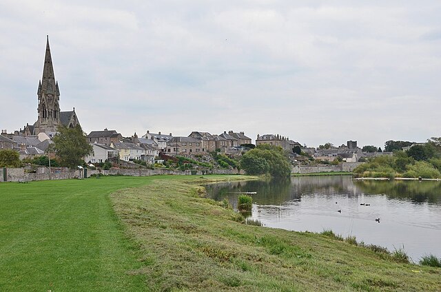 Kelso seen from the banks of the Tweed