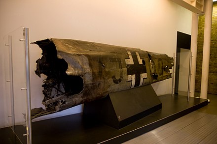 Part of the fuselage of Hess's Bf 110. Imperial War Museum (2008)