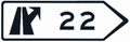 S-341 Immediate exit destination signs towards conventional highway