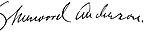 Sherwood Anderson, podpis (z wikidata)
