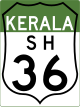 State Highway 36 (Kerala) shield}}