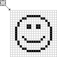 File:SMILE FACE 16x16 PIXEL EXAMPLE1.svg