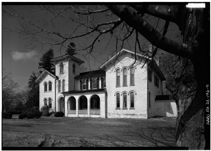 File:SOUTH FRONT FROM SOUTHEAST - Governor William H. Ross House, State Route 543, Seaford, Sussex County, DE HABS DEL,3-SEFO.V,2-9.tif