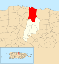 Sabana, Vega Alta, Puerto Rico locator map.png