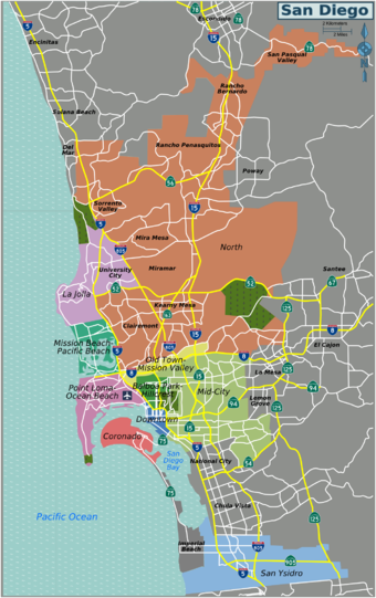 Mappa divisa per regioni