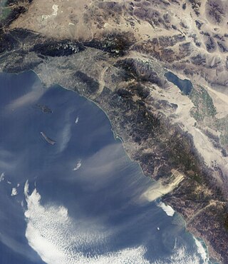 <span class="mw-page-title-main">Santa Ana winds</span> Weather phenomenon in Southern California where warm, dry air from the interior is forced out to sea