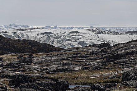 The trekking route that starts from Ilulissat