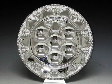 Sterling silver seder plate