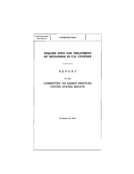 File:Senate Armed Services Committee 2009 Inquiry into the treatment of detainees.pdf