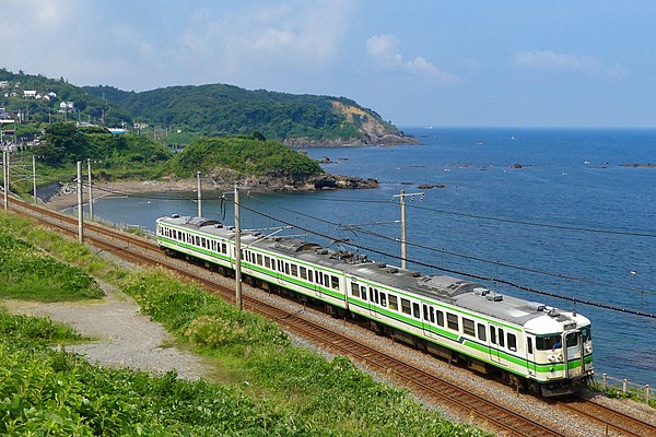 A 115 series train (Ōmigawa - Kujiranami)