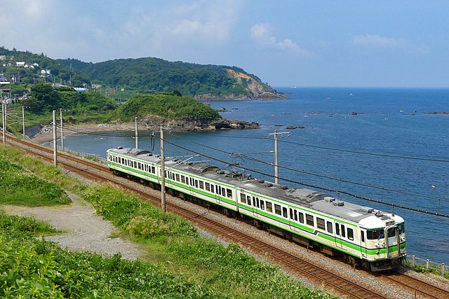 A 115 series train (Ōmigawa - Kujiranami)