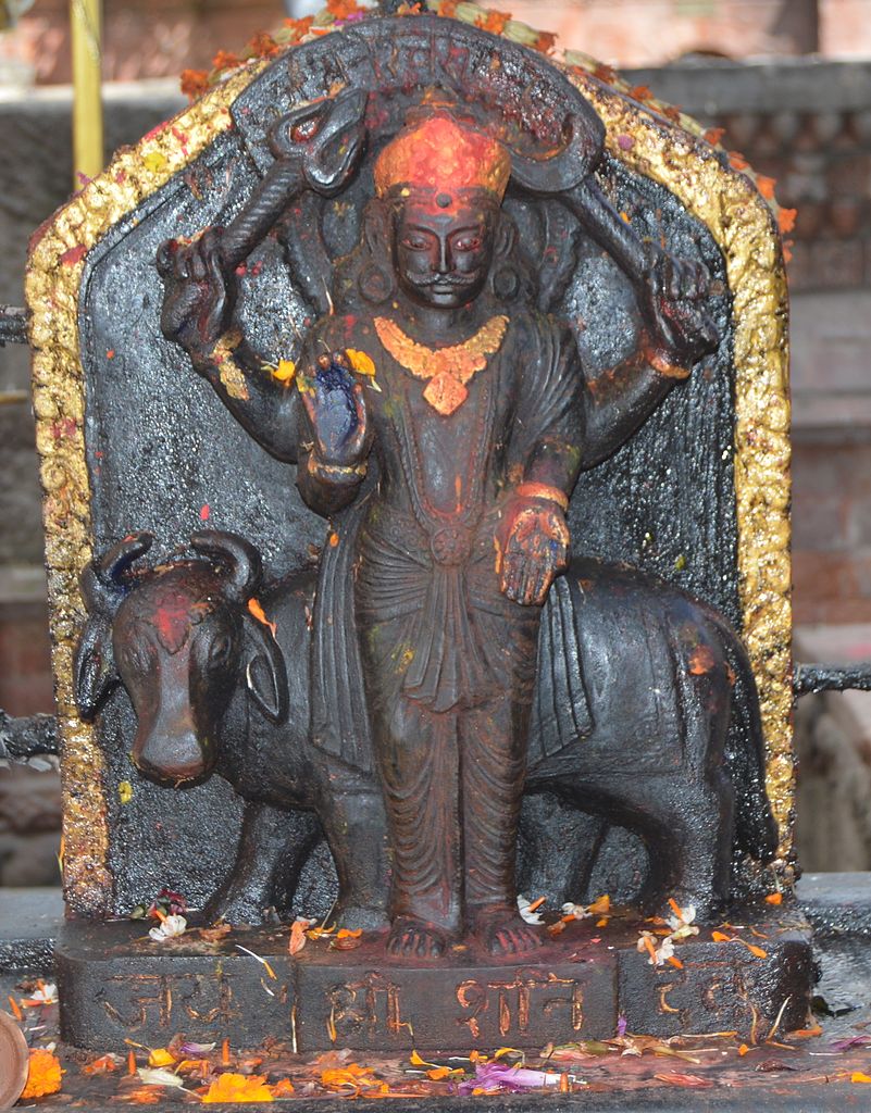File:Shani dev statue at Naksaal Bhagwati Temple.jpg - Wikimedia ...
